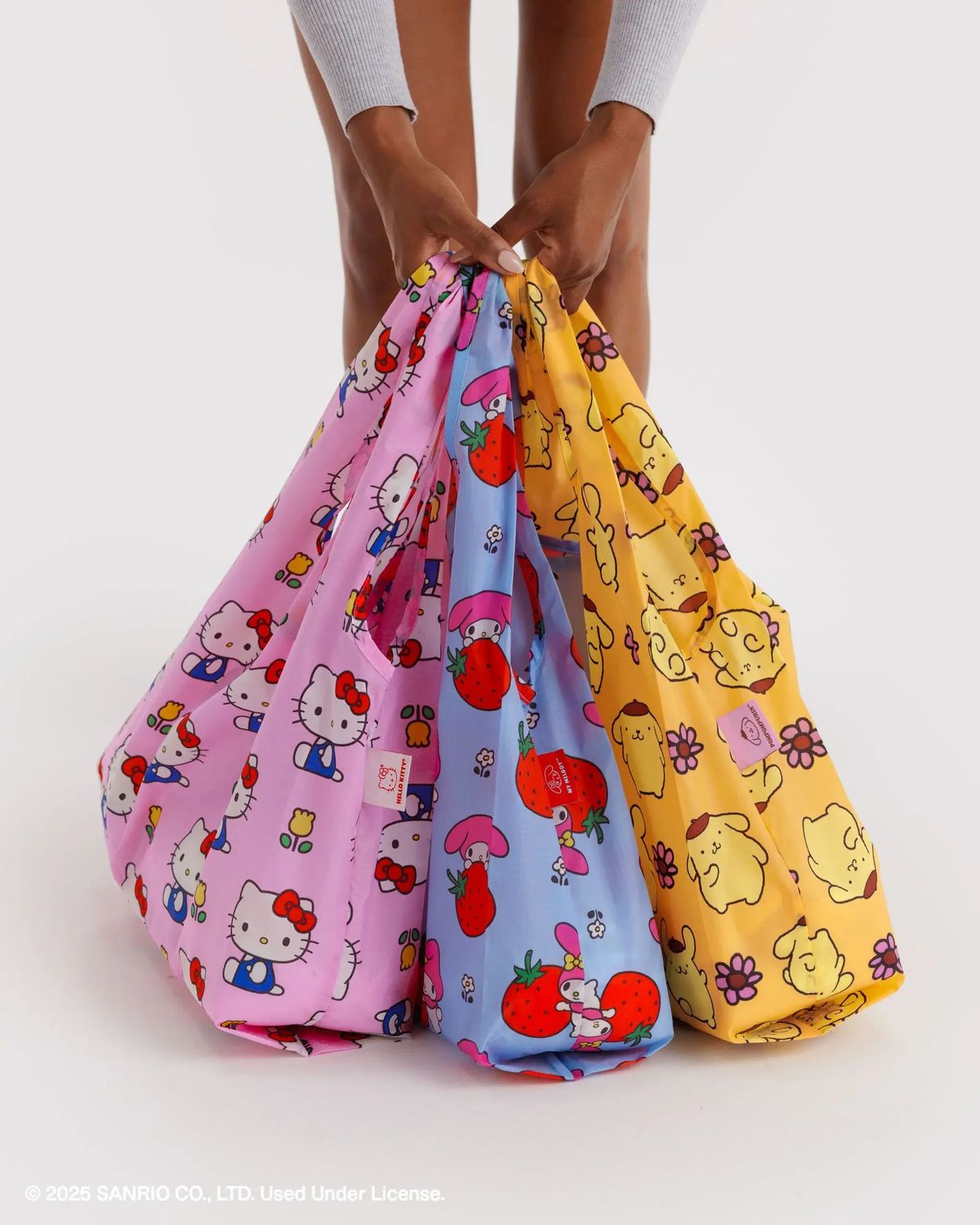Baggu Reusable Bag Standard Set of 3 Hello Kitty &amp; Friends Florals