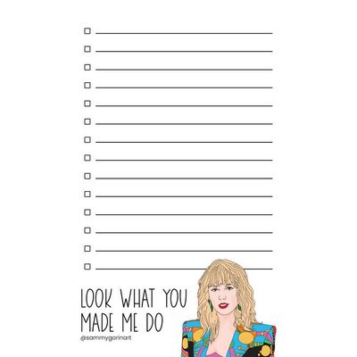Look What You Made Me Do, Notepad
