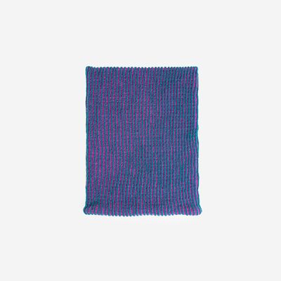 Simple Rib Snood Teal Magenta