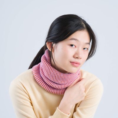 Simple Grid Snood Lilac