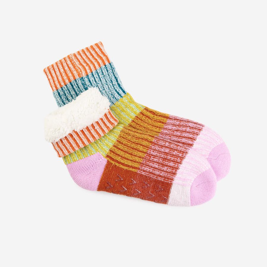 Mosaic House Socks Rust Lilac
