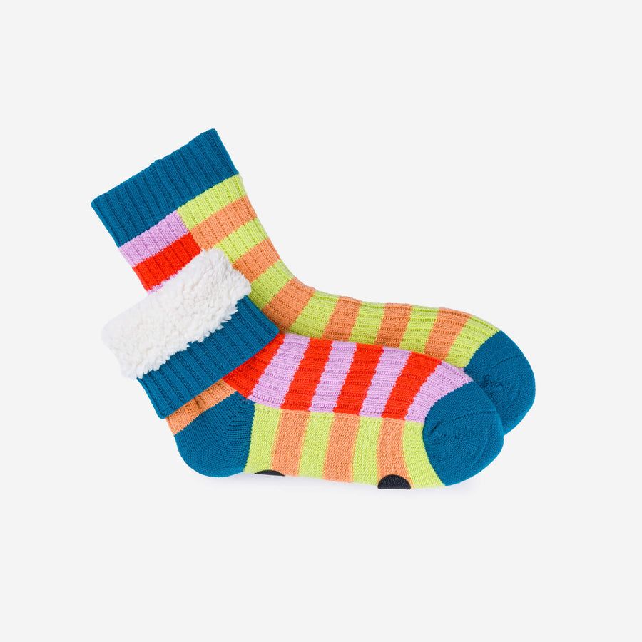Super Stripe House Socks Poppy Lilac