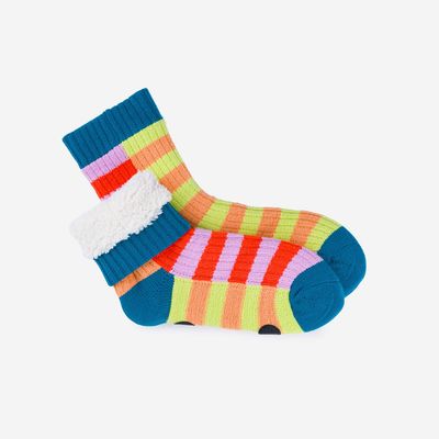 Super Stripe House Socks Poppy Lilac