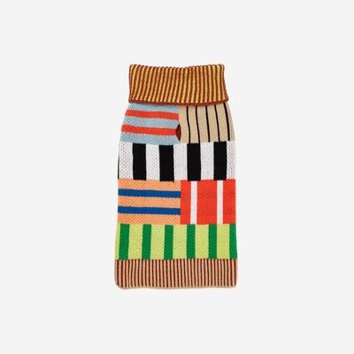Patchwork Stripe Dog Sweater Sport