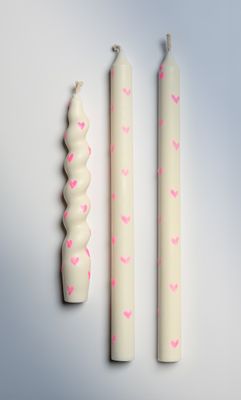 Love-is-Love Taper Candles Set of 3