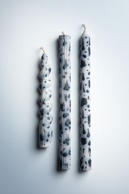Dalmatian Taper Candles Set of 3