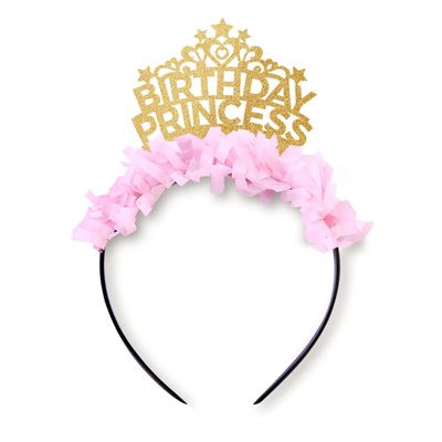 Birthday Princess Crown Gold/Light Pink