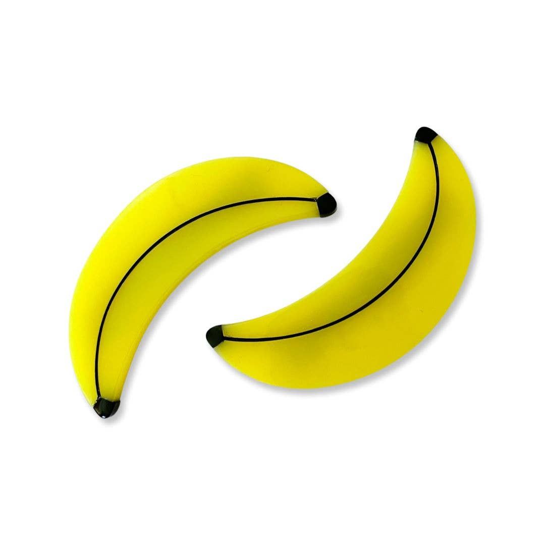 Jenny Lemons Banana Alligator Hair Clip Set