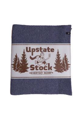 Merino Wool &amp; Recycled Poly Scarf Blue Jeans