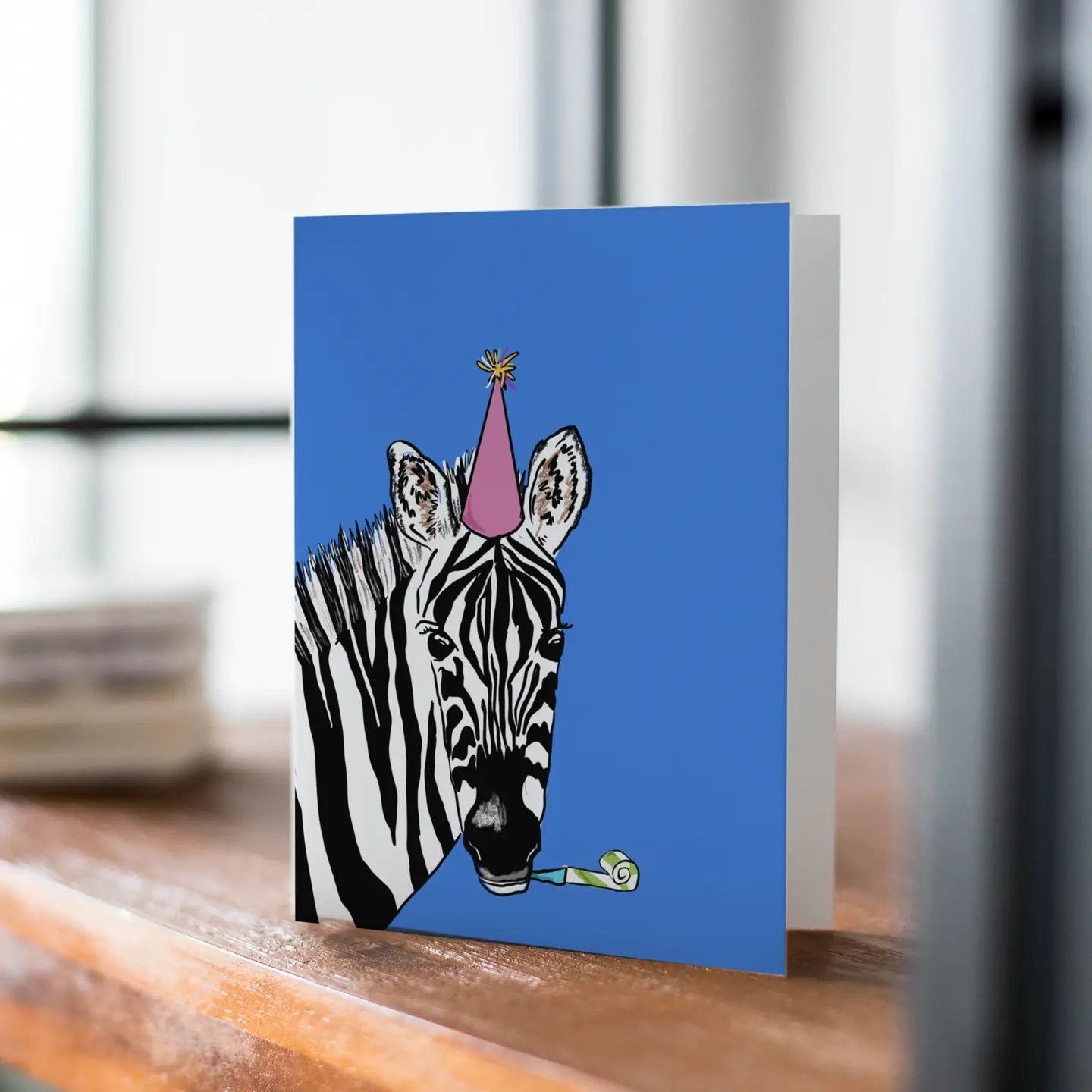 Zebra Birthday Greeting Card