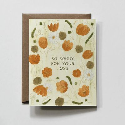Sorry For Your Loss Bunch | Floral Sympathy Greeting Card