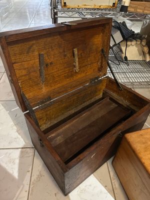 Vintage Wooden  Saw Tool Box