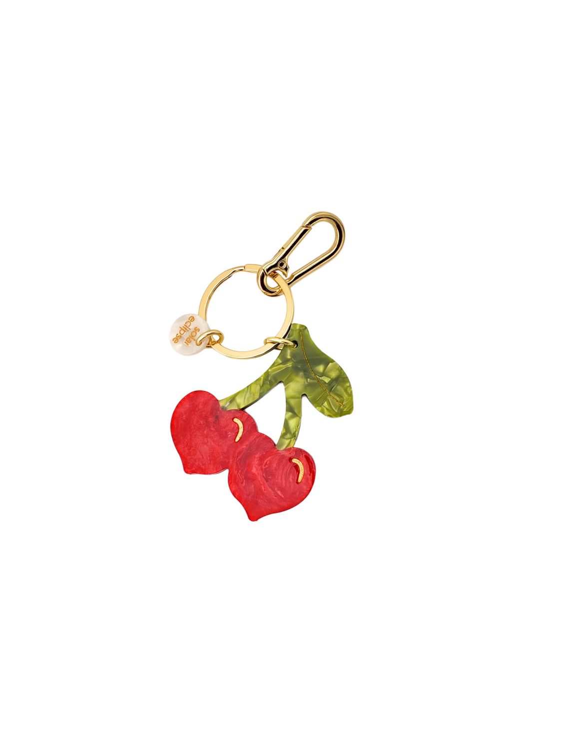 Cherry Hearts Bag Charm + Keychain