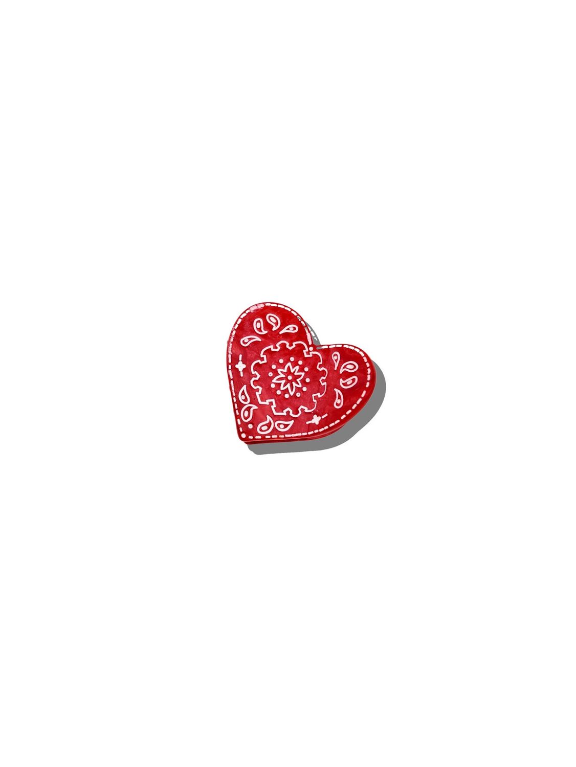 Solar Eclipse Mini Paisley Heart Claw