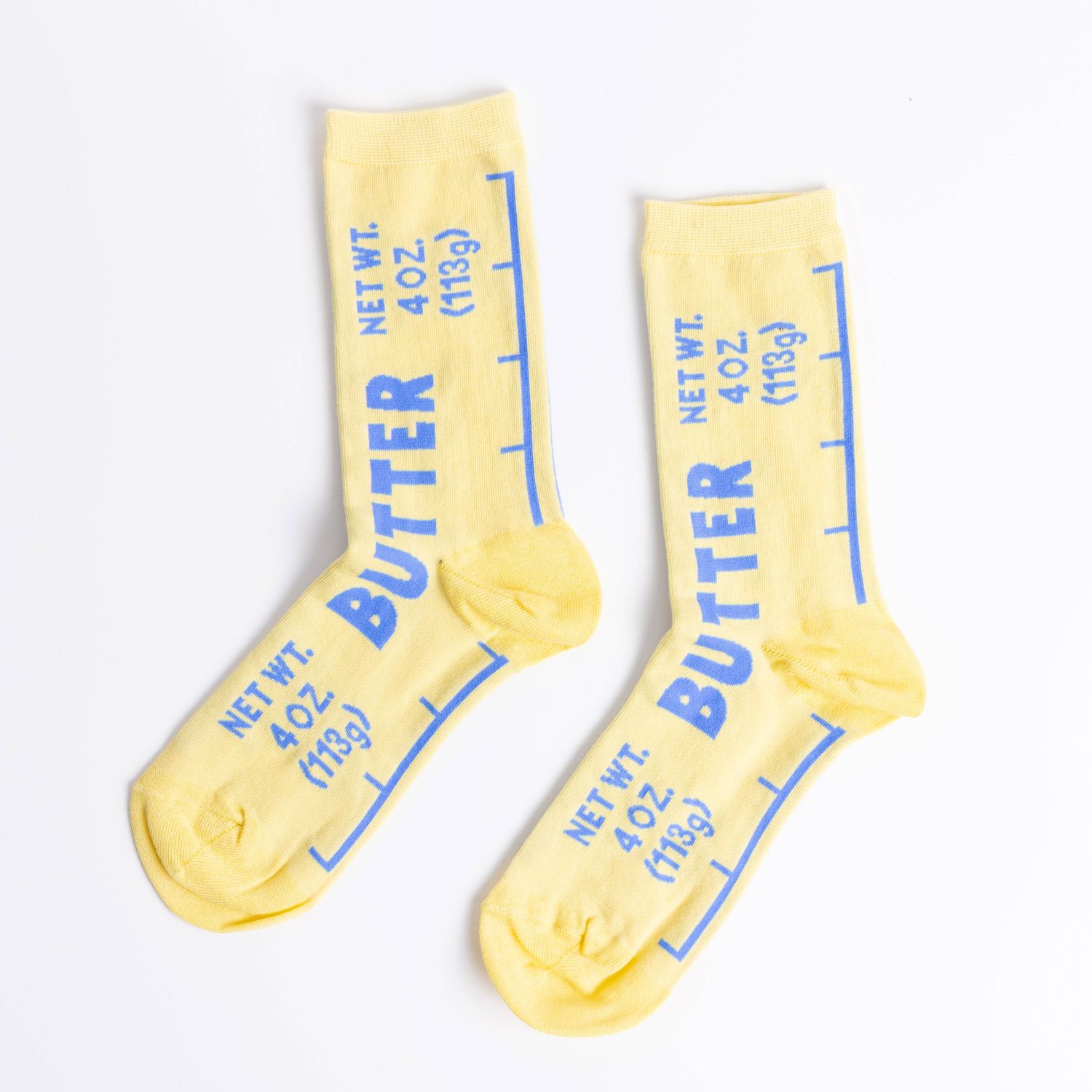 Yellow Owl Butter Crew Socks Blue S (M 5-10 / W 4.5-8.5)