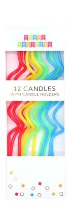 Twisted Rainbow 12 Candle Set