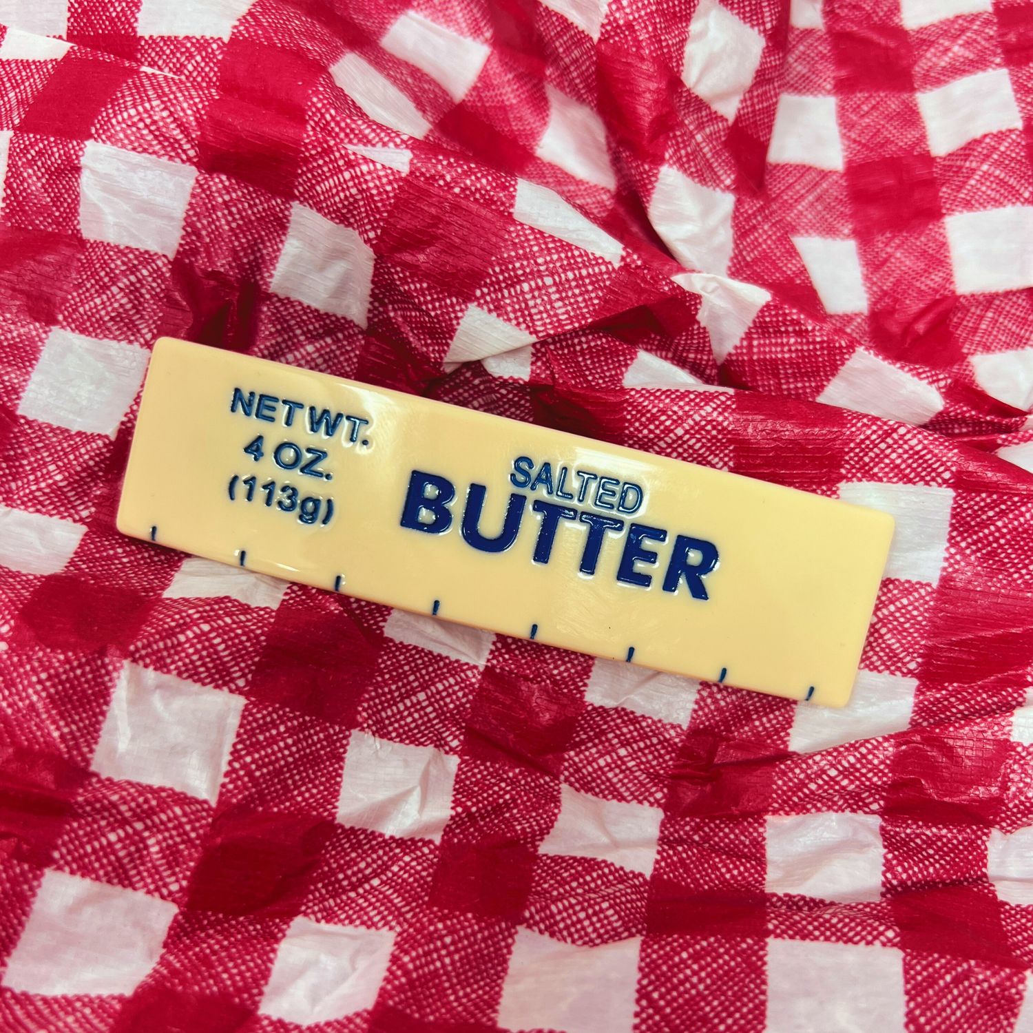Salted Yellow Butter French Barrette Hair Clip