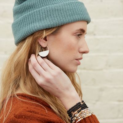 Lunar Hoop Sterling Silver