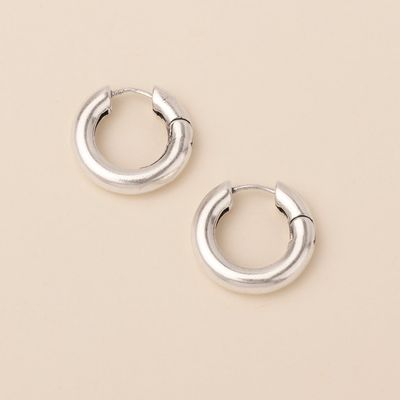 Stellar Hoop Sterling Silver Earring