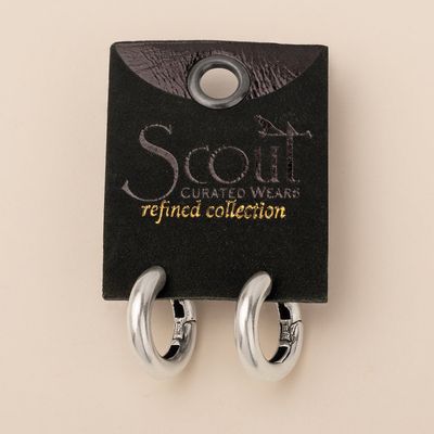 Stellar Hoop Sterling Silver Earring