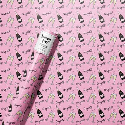 Congrats Champagne Wrapping Paper Roll