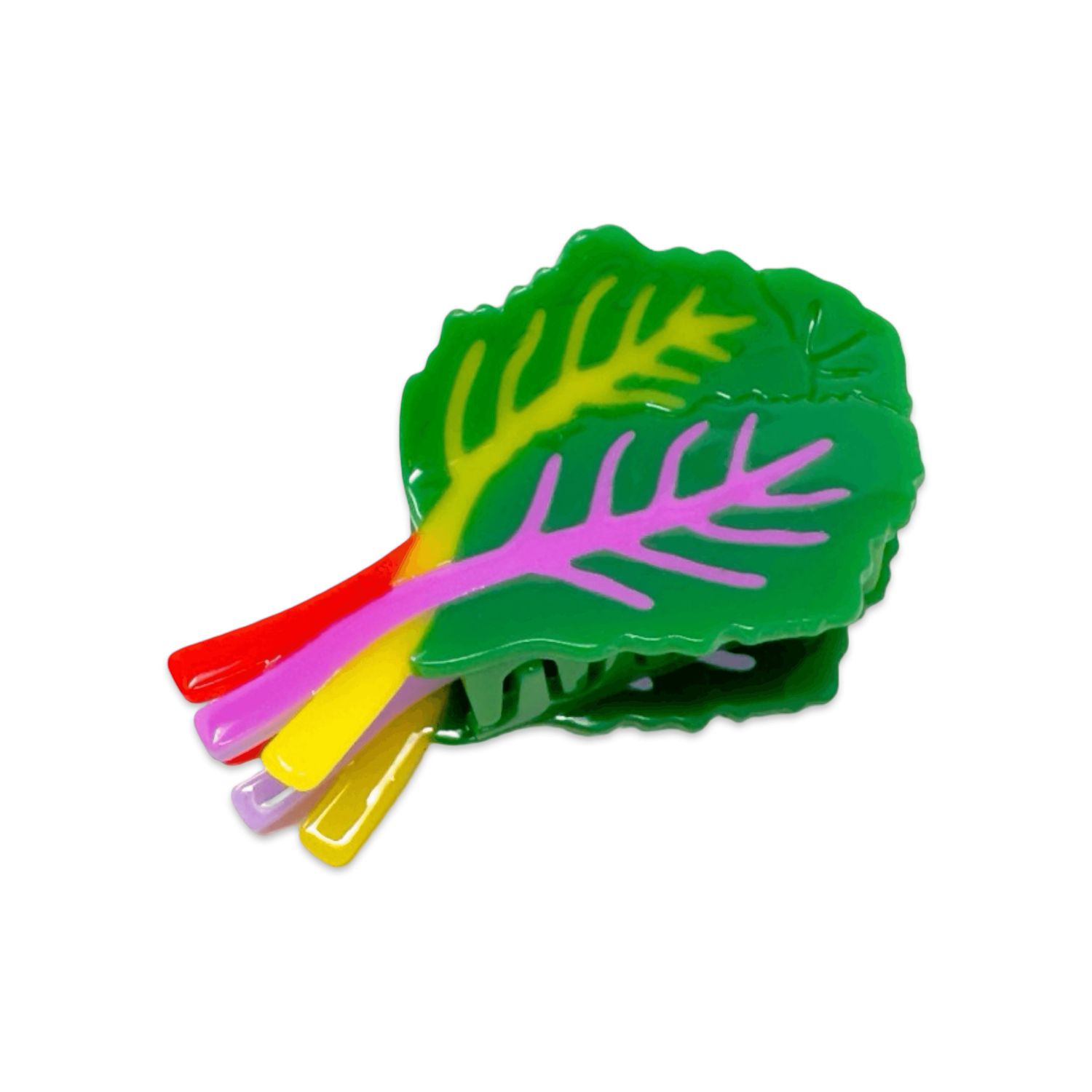Midi Rainbow Chard Hair Claw