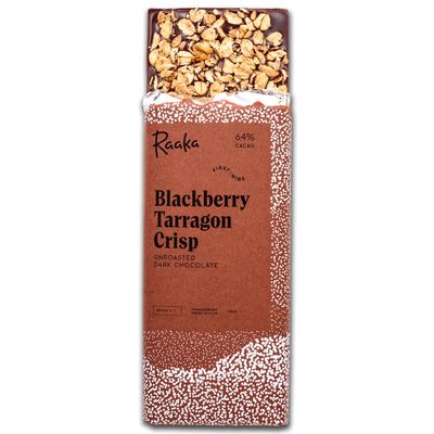 Raaka Chocolate Bar 64% Blackberry Tarragon Crisp - Limited Edition Batch