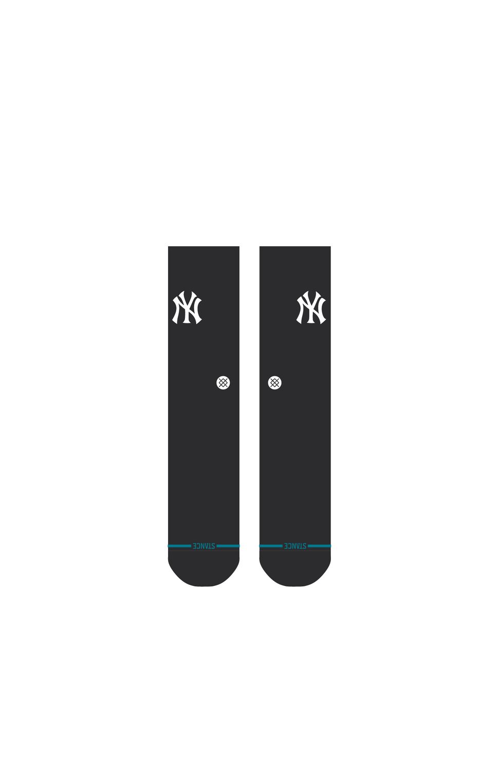 NYY Crest Black Socks