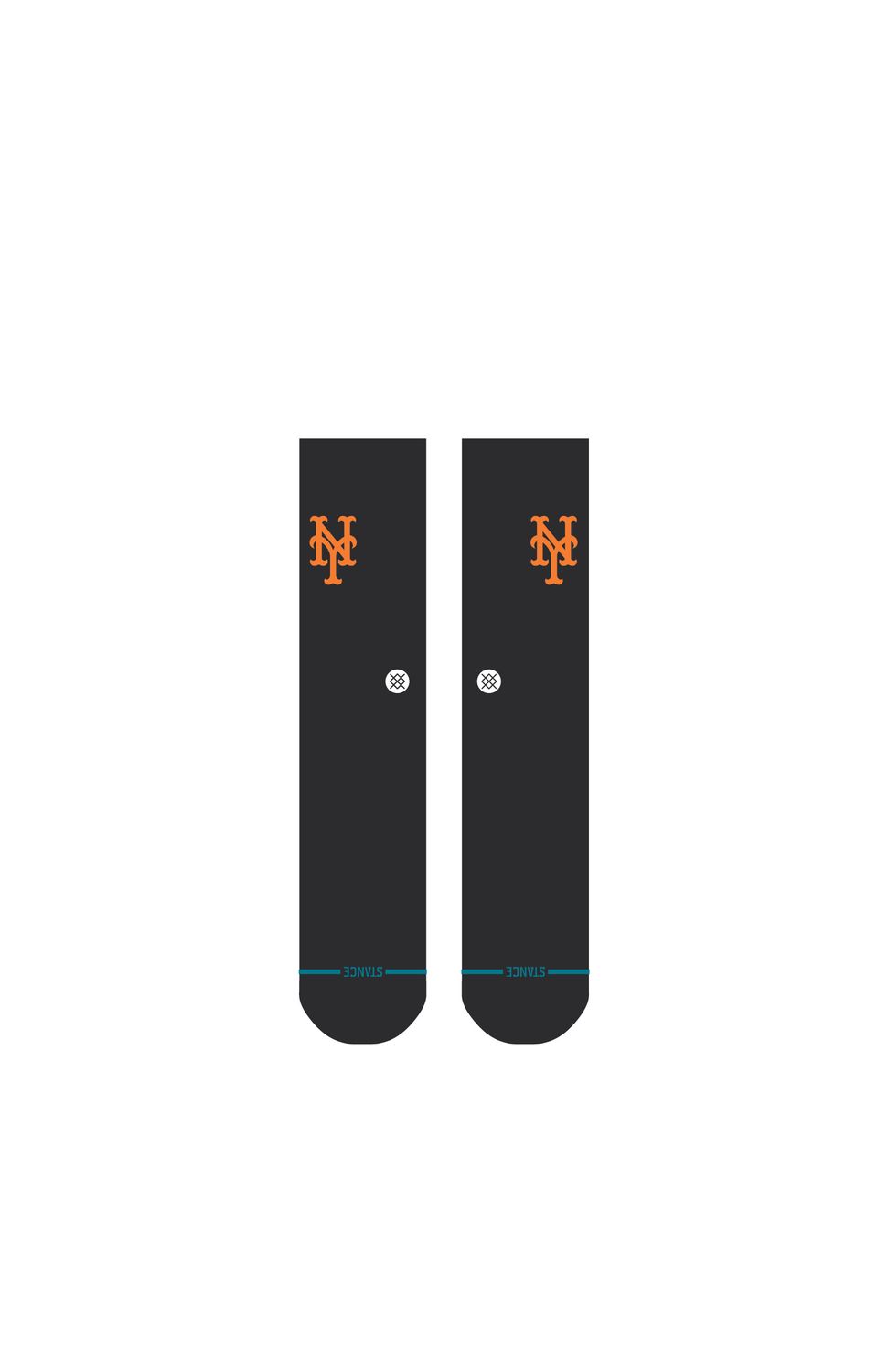 NYM Crest Black Socks