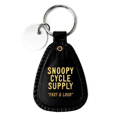 Snoopy Motorcycle Saddle Keychain