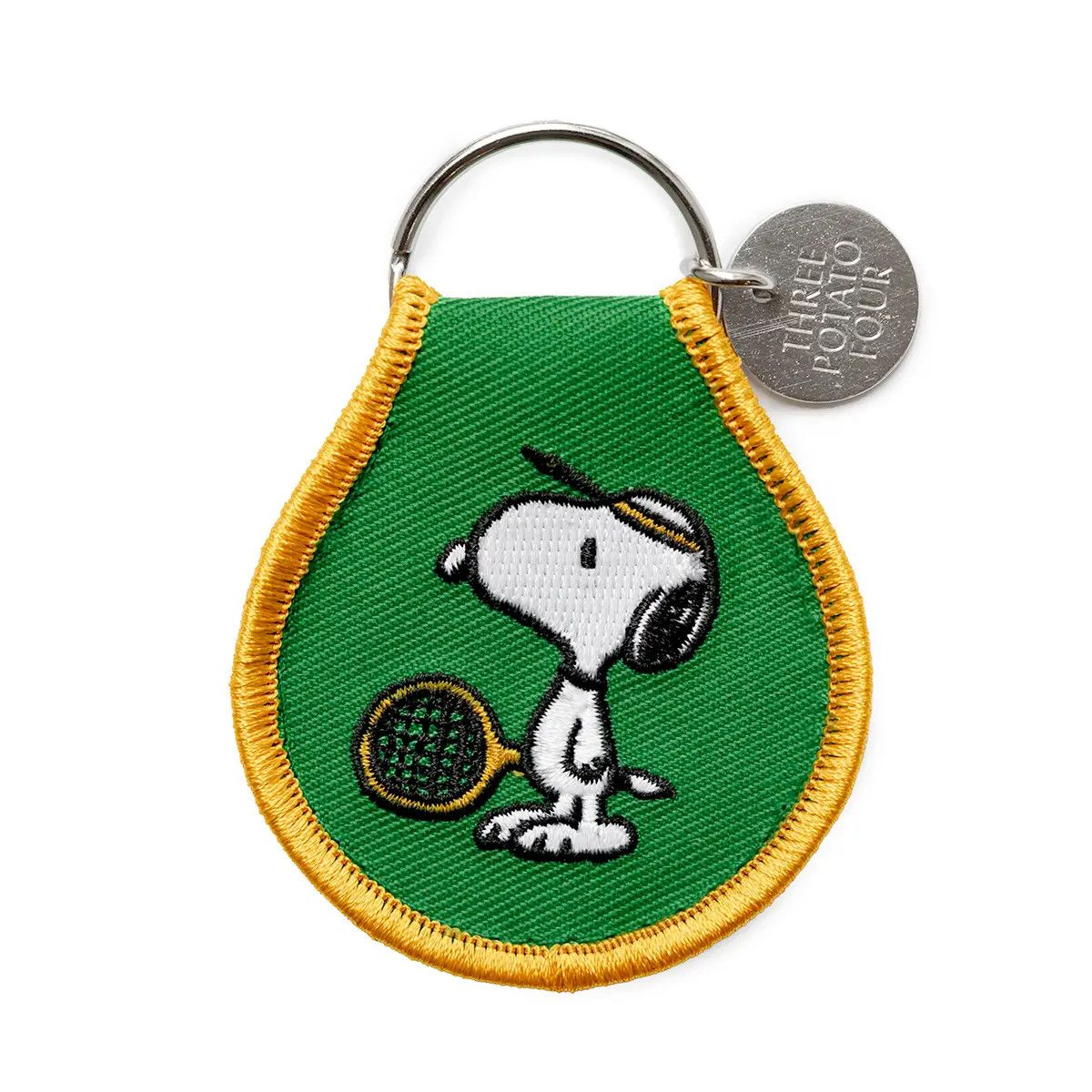 Snoopy Tennis Patch Keychain