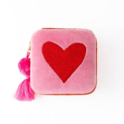 Ink + Alloy Ariel Heart Velvet Jewelry Box