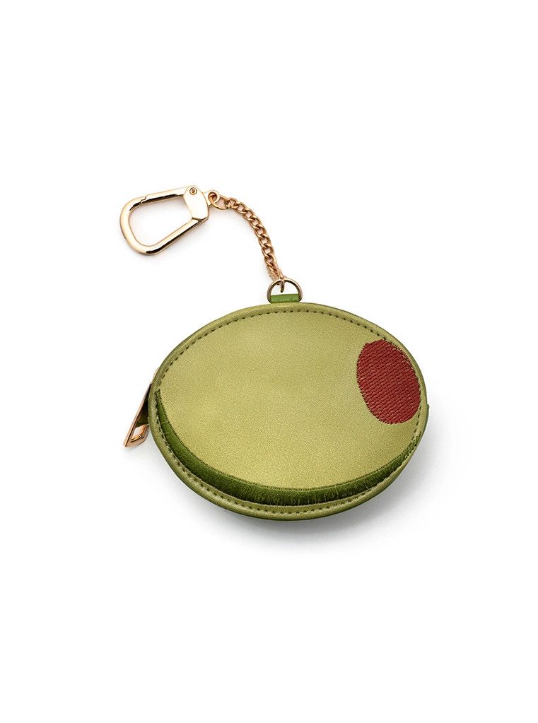 2-in-1 Bag Charm &amp; Reusable Bag Green Olive