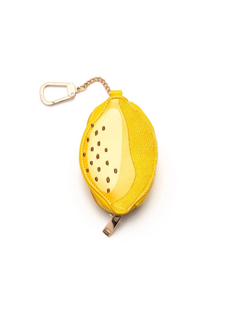 2-in-1 Bag Charm &amp; Reusable Bag Fresh Lemons