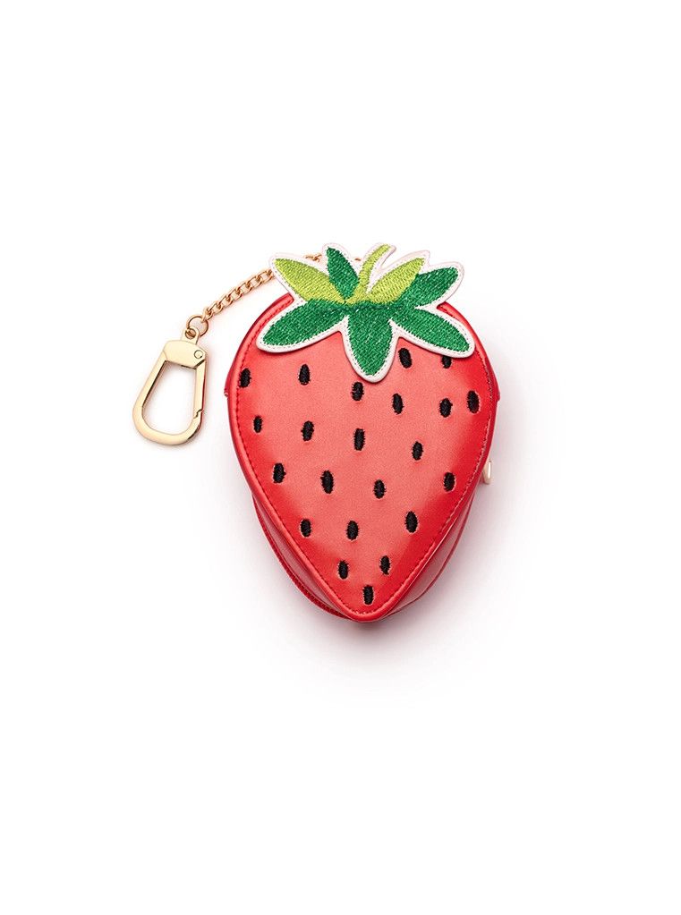 2-in-1 Bag Charm &amp; Reusable Bag Ripe Strawberry