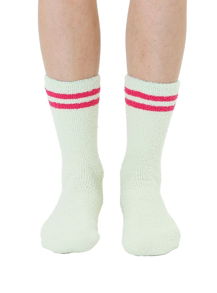 Fuzzy Crew Socks w/ Bottom Grip Book Lover