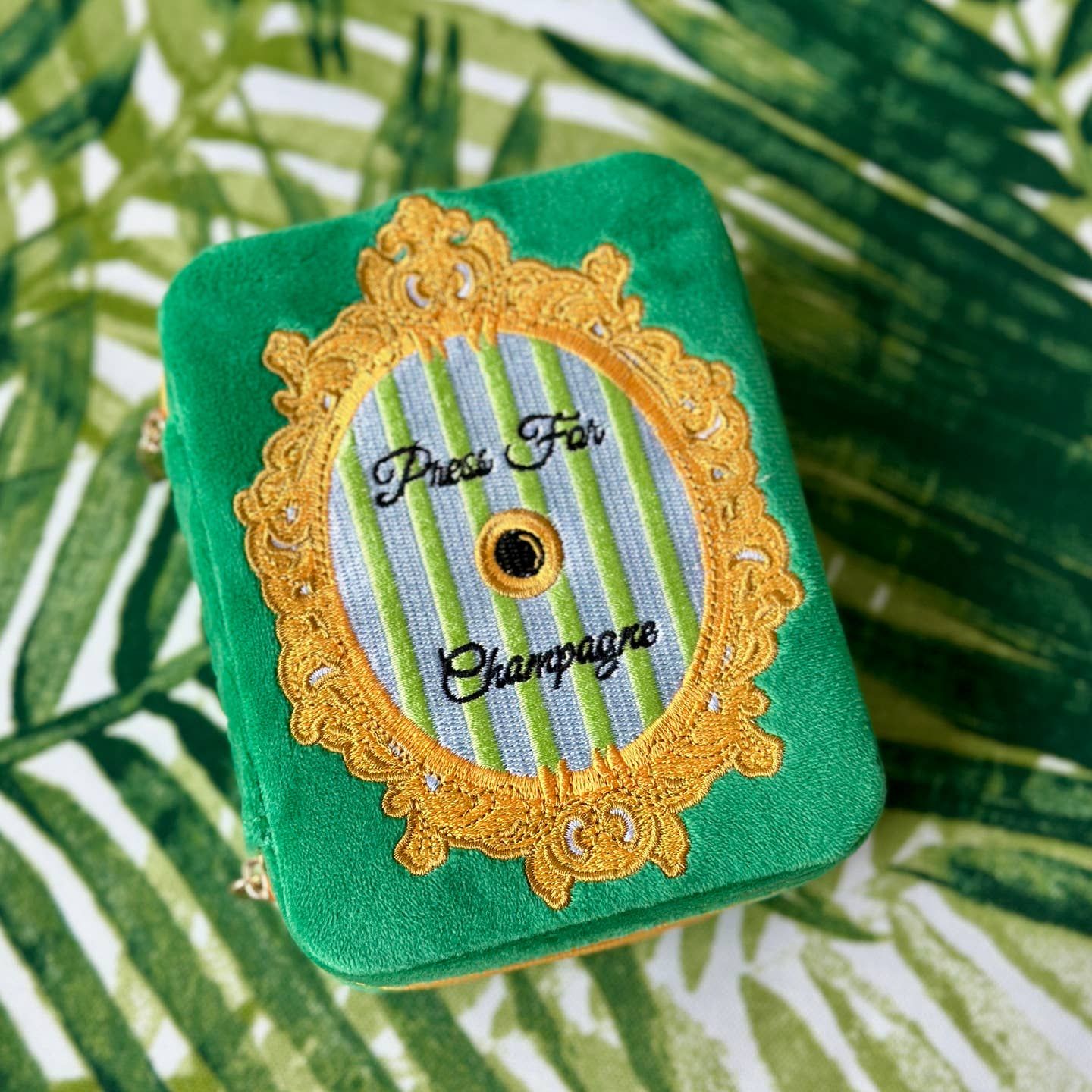 Velvet Jewelry Case Press For Champagne