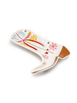 Ceramic Trinket Tray Cowgirl Boot