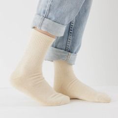 Baggu Ribbed Socks Ecru One Size