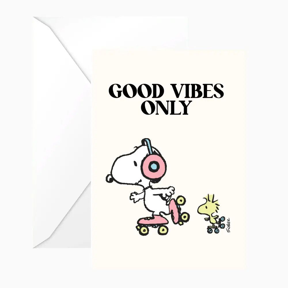 Double Snoopy &quot;Good Vibes Only&quot; Card