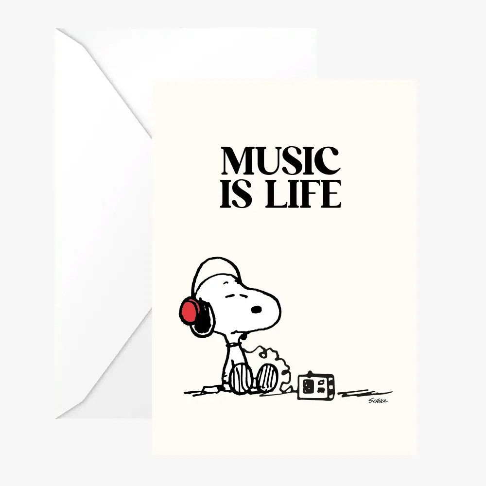 Double Snoopy &quot;Music&quot; Card