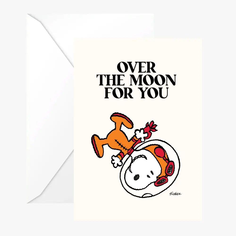 Double Snoopy &quot;Moon&quot; Card