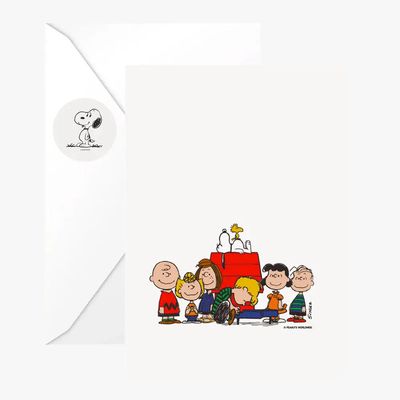 Double Card with Envelope + Sticker • Peanuts Family