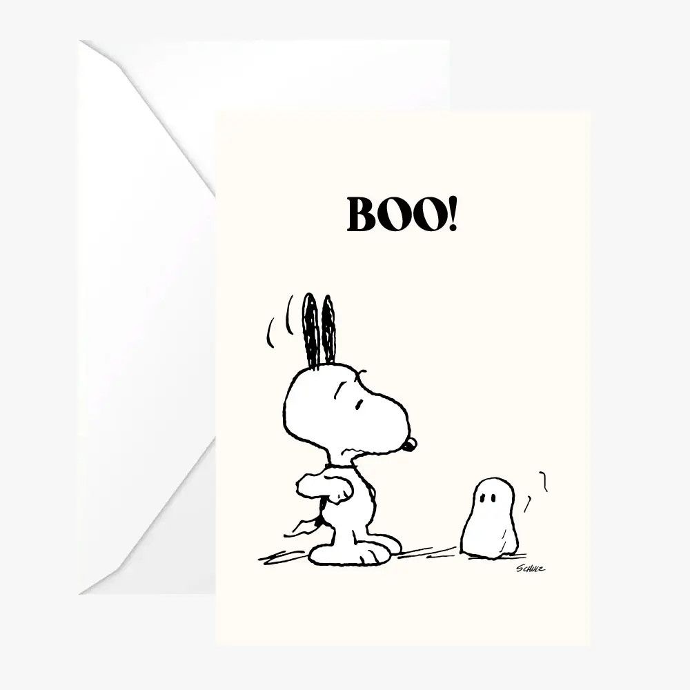 Snoopy &quot;Boo&quot; Double Card