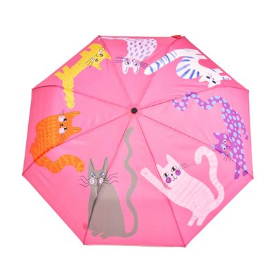 Ice Arty Cats Pink Eco-Friendly Compact Umbrella