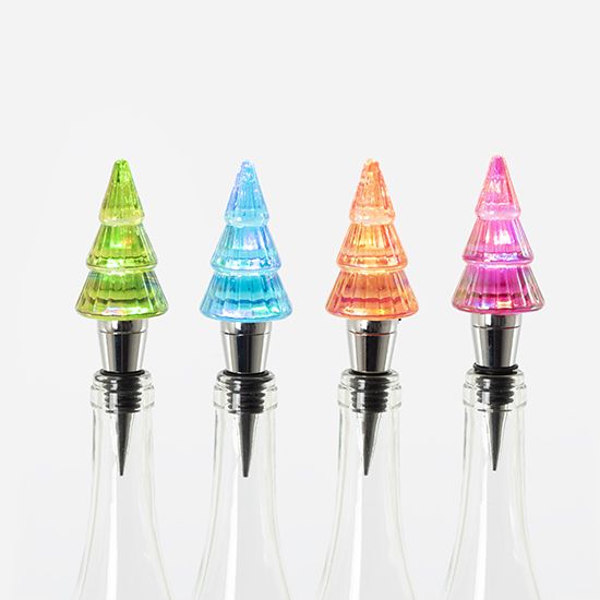Lit Tree Shape Bottle Stopper