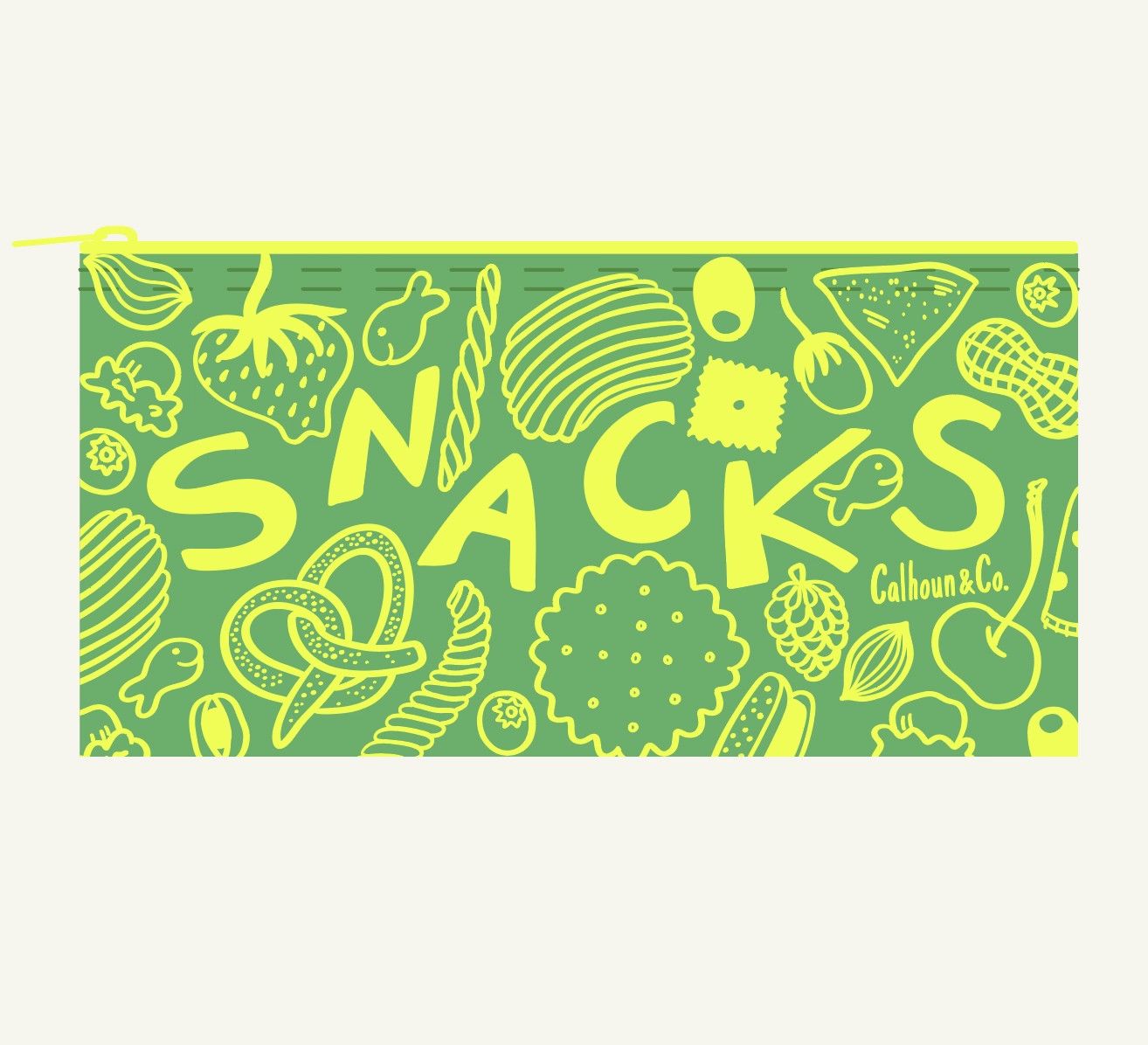 Snacks! Zipper Pouch