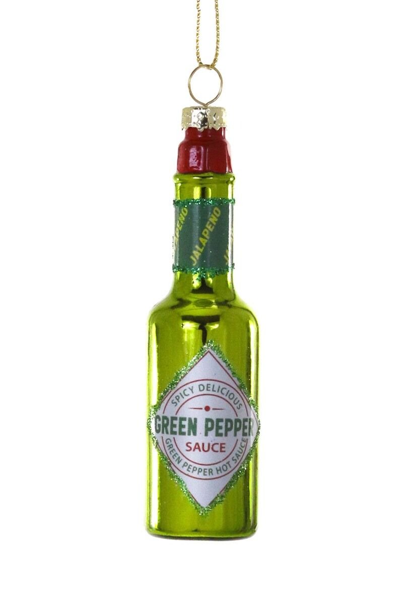 Hot Sauce Green Ornament