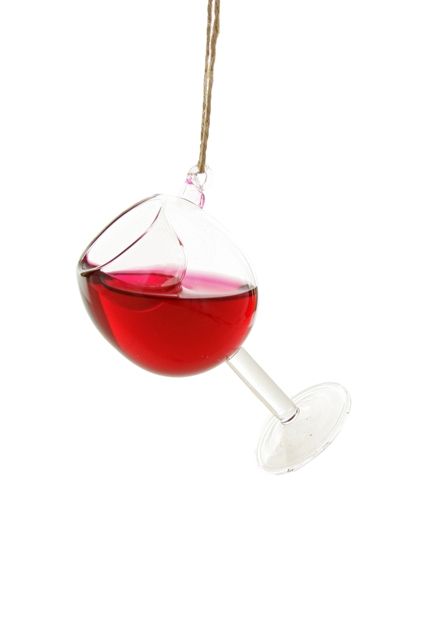 Cabernet Glass of Wine Ornament