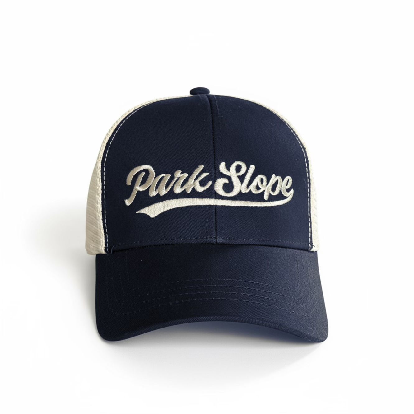 BKLYN Trucker Hat Park Slope Navy